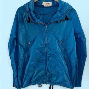 Marni Blue Windbreaker Jacket